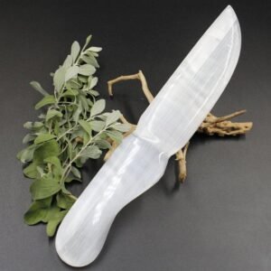 Selenite Satin Spar Knifes Cord Cutting Aura Cleansing Natures Treasures